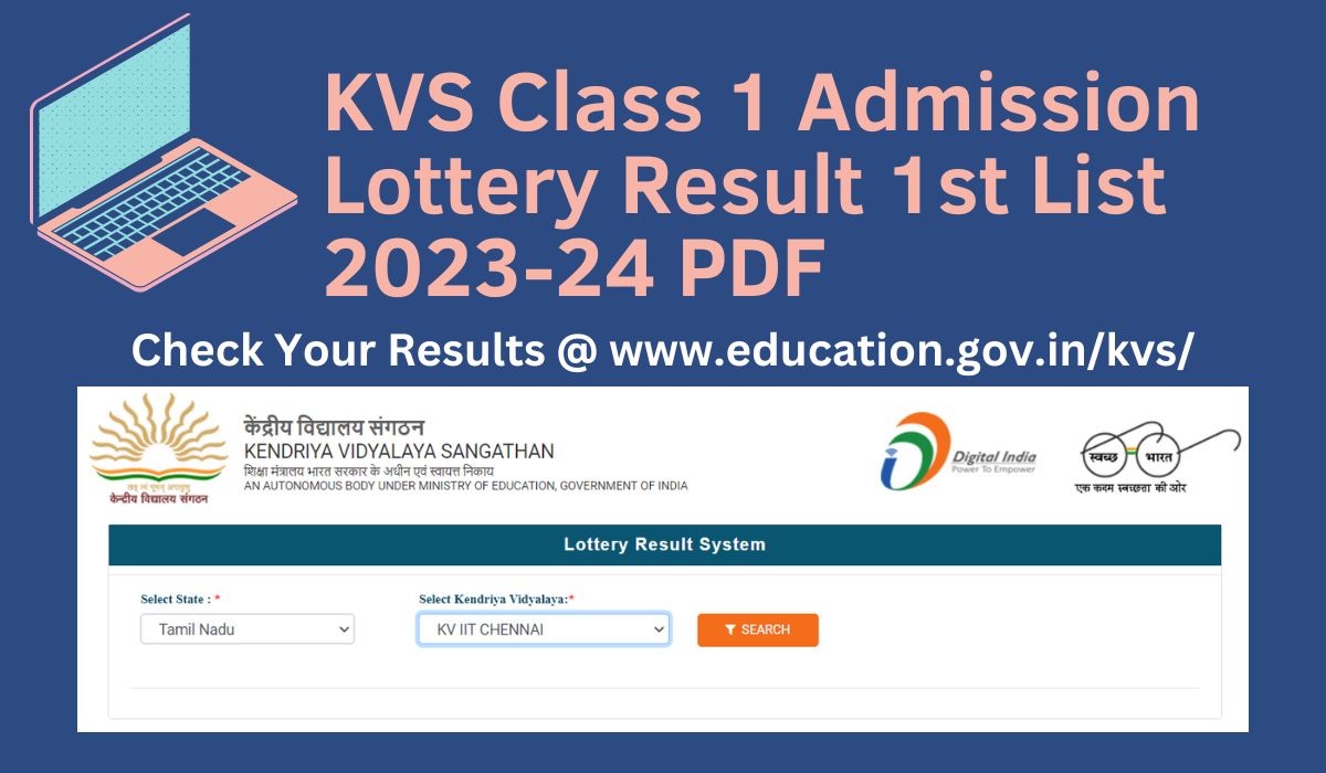 KVS Admission Lottery Result List PDF 202324 Kendriya Vidyalaya